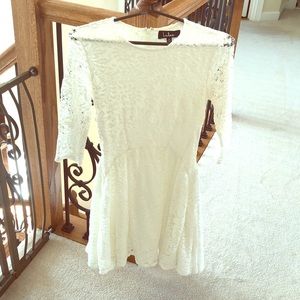 White lace tobi dress! Perfect for graduation!
